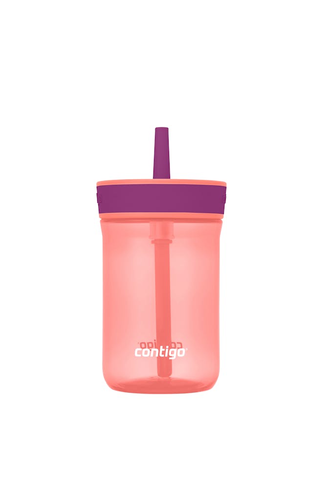 Kids’ Leighton Straw Tumbler with Spill-Proof Leak-Proof Lid, 14oz W7