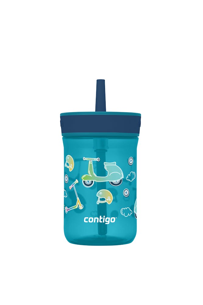 Kids’ Leighton Straw Tumbler with Spill-Proof Leak-Proof Lid, 14oz W7