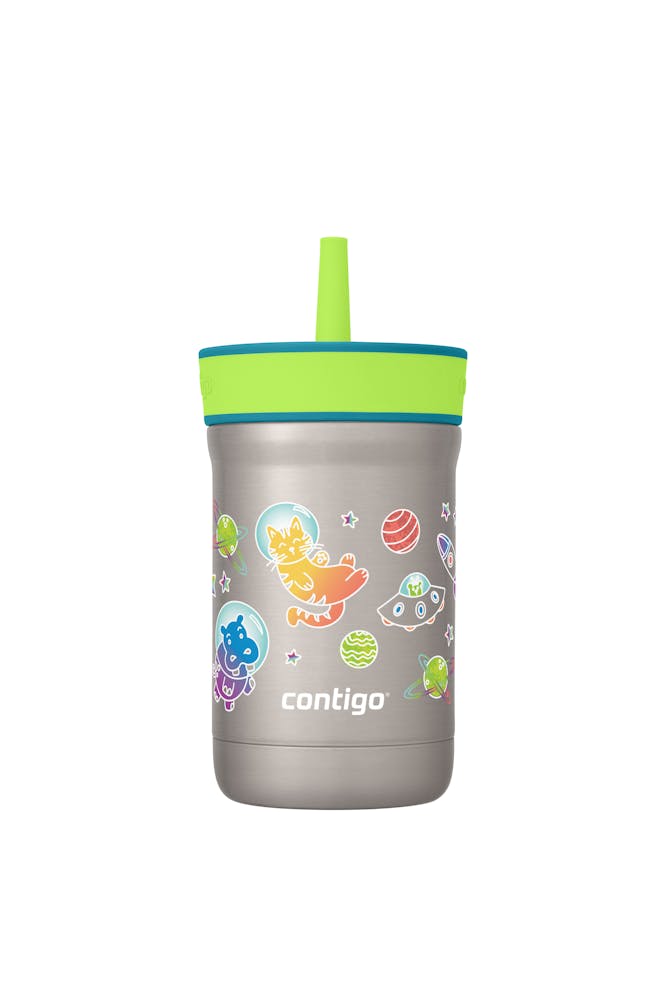 Kids Leighton Spill-Proof Stainless Steel Tumbler with Straw, 12oz F8