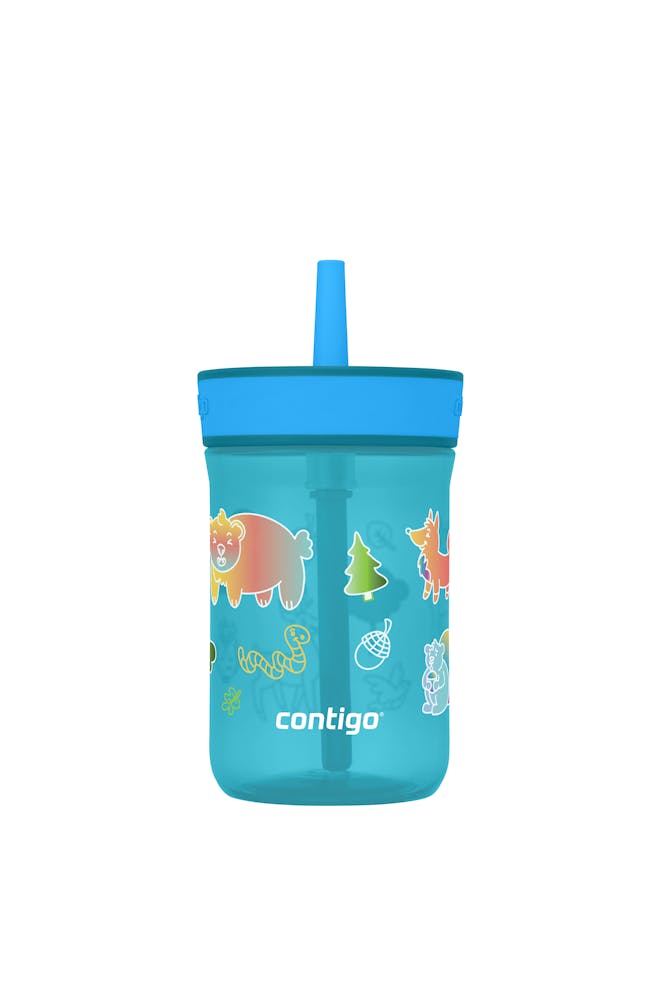 Kids’ Leighton Straw Tumbler with Spill-Proof Leak-Proof Lid, 14oz W7